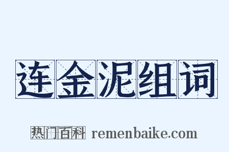 连金泥组词是什么意思的图片